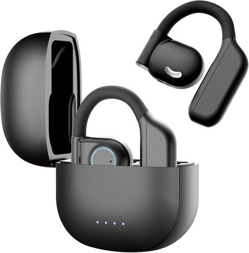 Open Ear Headphones Wireless Bluetooth 5.3 Earbuds with Earhooks Microphone Clear Sound,40H Playtime IPX7 Waterproof, Light Weight Comfortable Fit...
