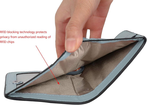 YALUXE Genuine Leather Small Wallets for Women Ladies Mini Coin Purse Cash Card Holder RFID Protected Compact Thin Pocket Size...