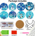 DOTSOPS 8 Pcs Christmas snowman Diamond Painting Coasters Kits with Holder - DIY Diamond Art Coaster - Non Slip Coaster for Adults Diamond Paintin...
