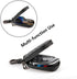 Amiss Universal Remote Key Fob Cover, Car Key Case/Protector, Genuine Leather Car Smart Keychain Holder Metal Hook and Keyring Zipper Bag - Black ...