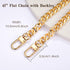 KASBEE Purse Chain Strap, Gold Chain Purse Strap, Crossbody Chain Strap for Purse Shoulder Bag, 47 Inch...