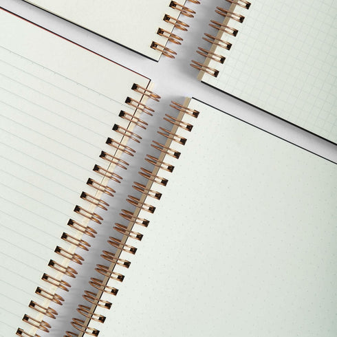 Romeo Japanese Notebook, Spiral Bound, B6 (4.9" x 6.9"), Grid, 140 pages...