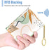 Womens Wallet, Small Slim RFID Card Wallets for Women, Trifold Leather Card Wallet Organizer, Cute Front Pocket Wallets with 7 Card Slots & ID Win...