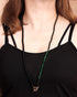 Lava Stone/Black Obsidian/Moss Agate Beaded Layered Choker Necklace for Women Essential Oil Diffuser Healing Crystals and Gemstones Necklaces...