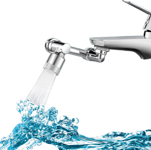 1080° Swivel Faucet Aerator,Twist and Swivel Kitchen Bathroom Sink Aerator,Universal Robotic Arm,Pressurized Water Saving Faucet Aerator & Diverte...