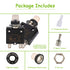 30A Manual Reset Push Button Circuit Breaker 125/250V AC 50V DC Thermal Overload Protector with Quick Connect Terminals and Waterproof Button Caps...