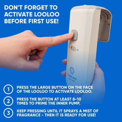 LooLoo Touch-Free Toilet Freshener Fragrance Refills- Natural Essential Oils - Toilet Smell Eliminator, Bathroom Deodorizer, Air Freshener Spray F...