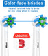 Toothbrush Heads Compatible with Oral B Electric Toothbrush,16Count White Cross Clean Toothbrush Heads Refill for Braun Toothbrush, Medium Brush...