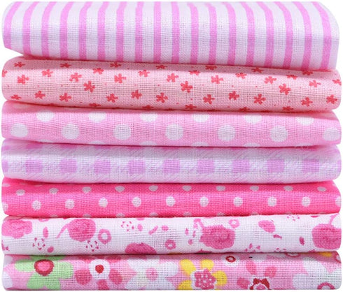 Fabric, 56 pcs/lot Top Cotton 9.8" x 9.8" (25cm x 25cm) Squares Patchwork, Precut Multi-Color and Different Pattern for Sewing Quilting Crafting, ...