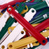 100 Pcs Plastic Paper Fasteners Colorful Plastic Document File Fastener 2-Hole Binder Clips Paper, Loose-Leaf Binding Clamp...