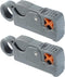 2 Pieces Coax Coaxial Cable Stripper Cutter Tool for for RG6 RG11 RG58 RG59, Cable Stripper Cutter, Rotary Coax Coaxial Cable Stripper Cutter Tool...