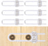 6-Pack Safety Cabinet Locks for babies, Child safety cabinet locks, baby Proof Cabinet latches, Adjustable U-Shaped Sliding Child locks for Closet...