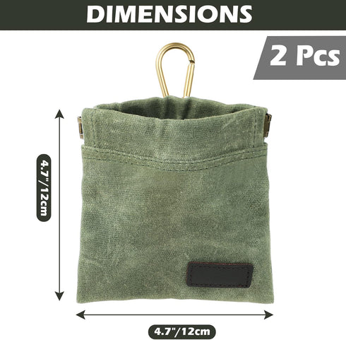 Dog Treat Bag, 2 Pack Puppy Dog Treat Pouch for Leash, Portable Hand Free Treat Bag for Dog Training, Auto Closing Pet Feed Reward Pocket for Pupp...