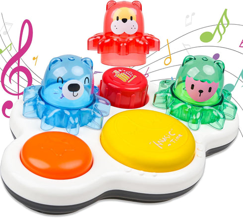 Toddler Toys with Lights & Sounds Montessori Toys for 1 2 3 4 5 Year Old Interactive Baby Toys 6-12-18 Months Early Learning Toys 1 + Year Old Boy...