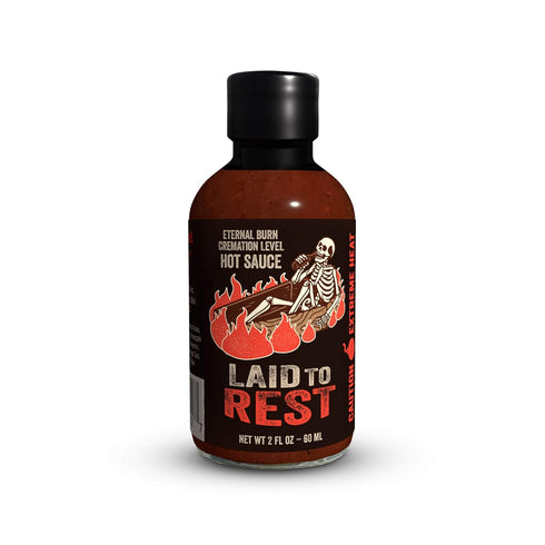 Flavor and Fire Foods, Laid to Rest, Fruit Infused with Pineapple, Orange, Cinnamon, Sugar, Extreme Hot Sauce, 6 Million Scoville Capsicum, Mouth ...