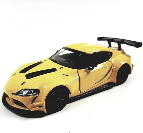 KiNSMART Toyota GR Supra Concept Racing Edition 1/36 Scale Diecast Race Car (Yellow)...
