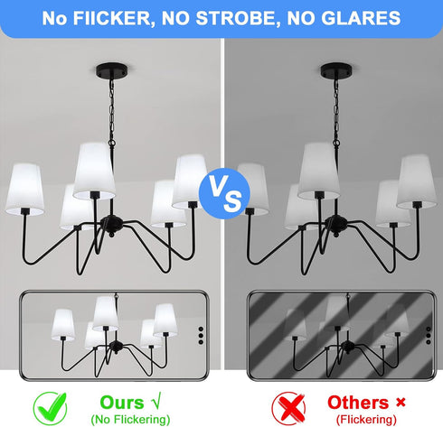 aooshine Q50 Dimmable LED Light Bulbs 6W 5000K Warm White,E26 Base 120Volts LED Bulb for Table Lamp Floor Lamp...