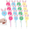 16 Pcs Pom Pom Fluffy Pen Cute Bunny Pen Fur Fuzzy Pen Colorful Novelty Pen Black Ink Easter Pens Cartoon Ballpoint Pens Graduation Gift for Kids ...