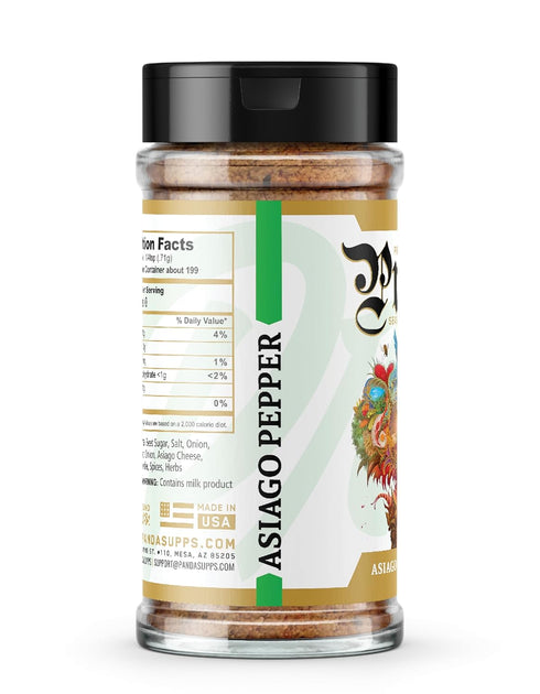 Underground Bio Labs | Prep By Jefe Premium Seasoning | Low Sugar/Sodium | MSG/Gluten Free | 7 Mouthwatering Flavors (5oz) (Asiago Pepper)...