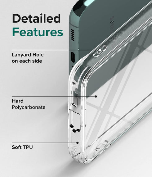 Ringke Fusion Compatible with Samsung Galaxy S22 Plus 5G Case (2022), Clear Anti-Yellowing Hard Back with Shockproof Protective Bumper Phone Cover...