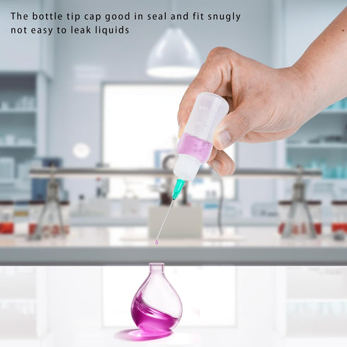 30ml Precision Tip Applicator Bottle, with Blunt Tip Needle and Cap, 18G 20G 25G Needle Tip Squeeze Bottle, Oil Dropper Bottle, Glue Bottles with ...