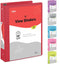 1 Inch 3 Ring Binder 1” Binder Red Clear View Cover with 2 Inside Pockets, Colored School Supplies Office and Home Binders – by Enday...