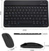 Computer Keyboard and Mouse Combo, Ultra Thin Wireless Keyboard with 3 Adjustable DPI Mouse, Bluetooth Keyboard and Mouse Compatible with PC Lapto...