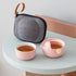 HEER Chinese Gaiwan Tea Set with Teapot and cup for One Women Adults, Small Ceramic Porcelain Gongfu Teacup for Home Office, Japanese Style Tradit...