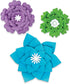 Carson Dellosa Creatively Inspired 3D Flower Bulletin Board Decorations, Blue, Purple, and Green Flower, Paper Flowers Decorations for Wall, Flowe...