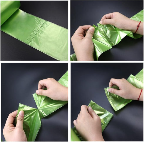 1.2 Gallon Small Trash Bags, Green, 125 Counts...