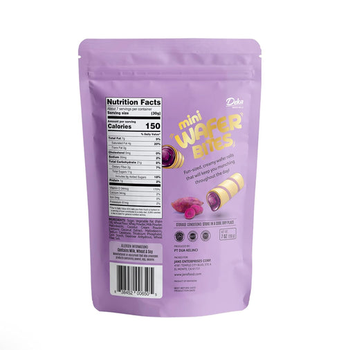 Deka Mini Wafer Bites (Ube, Pack of 1)...