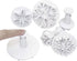 Clever Monster Snowflake Cookie Cutters Set of 6, Plunger Cutter Cake Decorating Supplies Fondant Molds Embossing Tool Snowflake Plunger Cake Cutt...