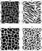 4Pcs Leopard Stencils Animal Print Stencils Snakeskin Stencil Cheetah Print Stencils Reusable Painting Template Leopard Stencil for Bleaching Shir...