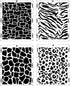 4Pcs Leopard Stencils Animal Print Stencils Snakeskin Stencil Cheetah Print Stencils Reusable Painting Template Leopard Stencil for Bleaching Shir...