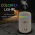 Cup style Humidifier 2pcs Cotton Stick,300ml USB Cable Quiet Humidifier for large room with 7 Colourful LED Lights, Adjustable Mist Mode, Waterles...