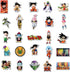 50pcs Dragonball Kids Stickers, Anime Cartoon Waterproof Vinyl Decal for Teen Kids Laptop, Travel Case, Phone, Bike, Water Bottle, Guitar, Compute...