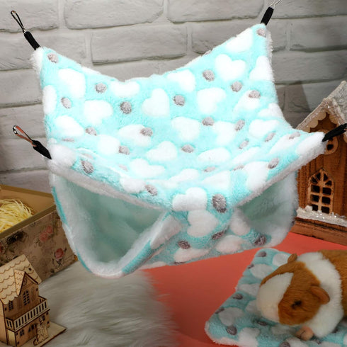 Boao 2 Pcs Guinea Pig Rat Hammock Guinea Pig Hamster Ferret Hanging Hammock Guinea Pig Accessories for Small Animals Chinchilla Parrot Sugar Glide...