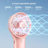 2024 Upgrade Handheld Portable Fan Longer Lasting Max 20Hrs Working Time, 4 Speeds Strong Wind USB Rechargeable Personal Mini Fan Desk Fan for Gir...