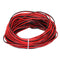 MECCANIXITY 26 Gauge 2 Core Parallel Silicone Wire, 50Ft/15M Long 1.5mm Dia Red Black 26 AWG Flexible Extension Cord 300V for LED RGB Cable, Model...