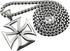 CHOPPER IRON MALTESE CROSS SOLID STAINLESS STEEL MENS CHARM PENDANT NECKLACE PP6...