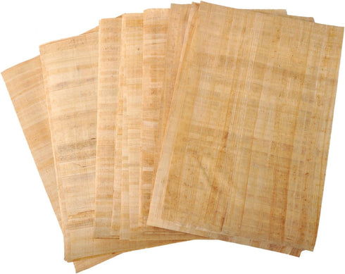 Set 10 Egyptian Papyrus Paper 12x16in (30x40cm) - Ancient Alphabets Papyrus Sheets-Papyri for Art Project, Scrapbooking, and School History - Idea...