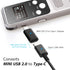 USB C to Mini USB Adapter, Type C Female to Mini USB 2.0 Male Convert Connector Support Charge & Data Sync Compatible GoPro Hero 3+, MP3 Players, ...