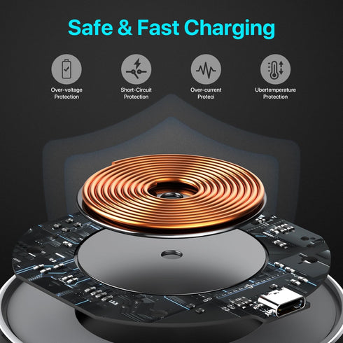 Wireless Charging Pad 20W, Wireless Charger iPhone, Fast Wireless Charger Compatible with Samsung Galaxy S24 S23 S22 S21 S20 FE, Wireless Charger ...