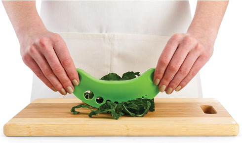 HIC Kitchen Herb Prepper Stripper Mezzaluna Chopper, BPA Free...