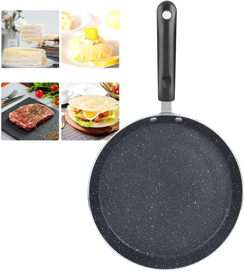 Nonstick Fry Pan, 6/8/10 inch Nonstick Skillet Multifunctional Aluminum Cooking Pan, Durable Breakfast Pan Flat Bottom Pan for Induction Cooker(M-...