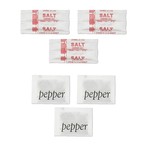 Perfect Stix - Salt and Pepper Packets-200 Salt and Pepper Packets Combo -100 of Each (200 Total Packets)...