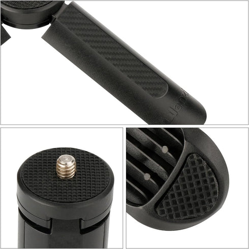 Ulanzi Mini Tripod Stand for Selfie Stick Monopod Stabilizer, Portable Folding Desktop Stand for for ZHIYUN Smooth Q/Smooth 4/ Feiyu/DJI OSMO Mobi...