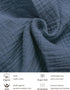 Dusty Blue Neutral Crib Sheets, Soft Muslin Baby Crib Sheets for Standard Crib Mattress, Breathable Neutral Cotton Crib Sheets (46C-09)...