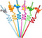 Reusable Drinking Straws Novelty Dinosaur Party Straw Curly Hard Plastic Straws Kids Birthday Party Decorations Supplies Family Reunion Favors - P...