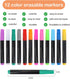 Liquid Chalk Markers for Acrylic Fridge Calendar Dry Erase Markers, Wet Erase Pens Set of 12Colors apply to Glass, Labels, Whiteboards Dry Erase A...